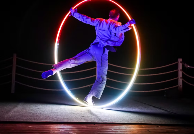 roue cyr spectacle cirque